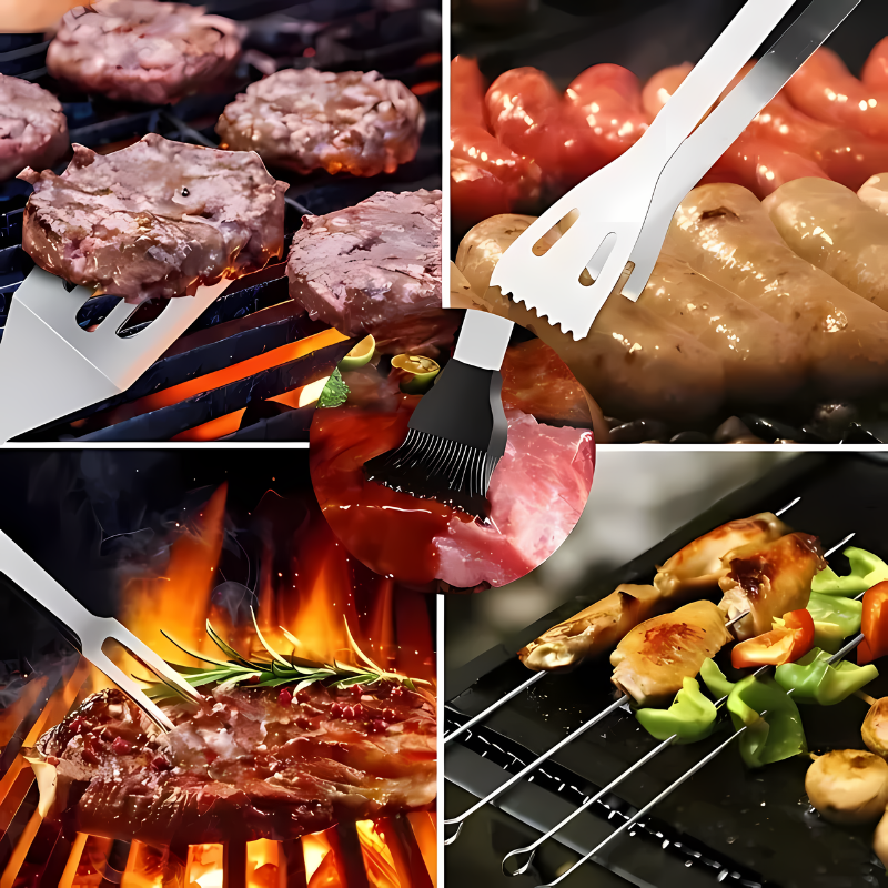 Set Parrillero Utensilios 18 Piezas