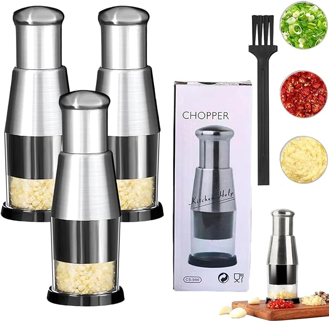 Picadora Manual de alimentos de acero inox