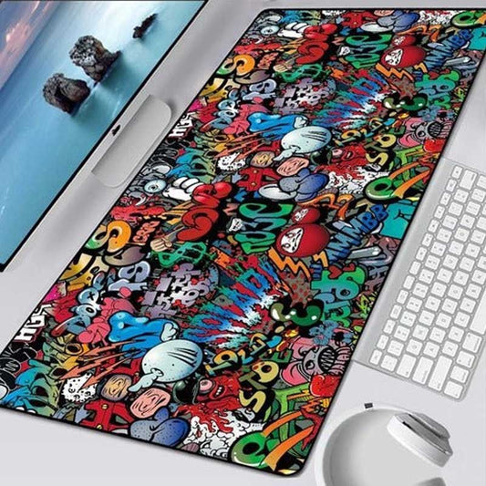 MOUSEPAD GRAFFITI 90X40CM ANTIDESLIZANTE