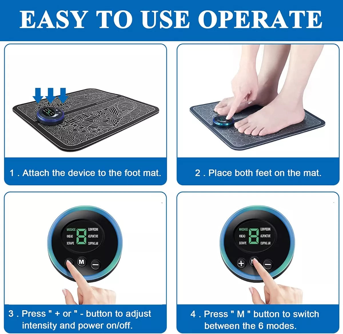 Masajeador de Pies EMS Electrico
