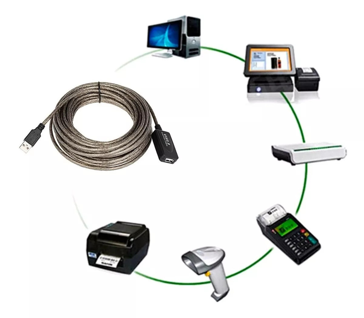 Extension Cable Usb Activo 10 Metros
