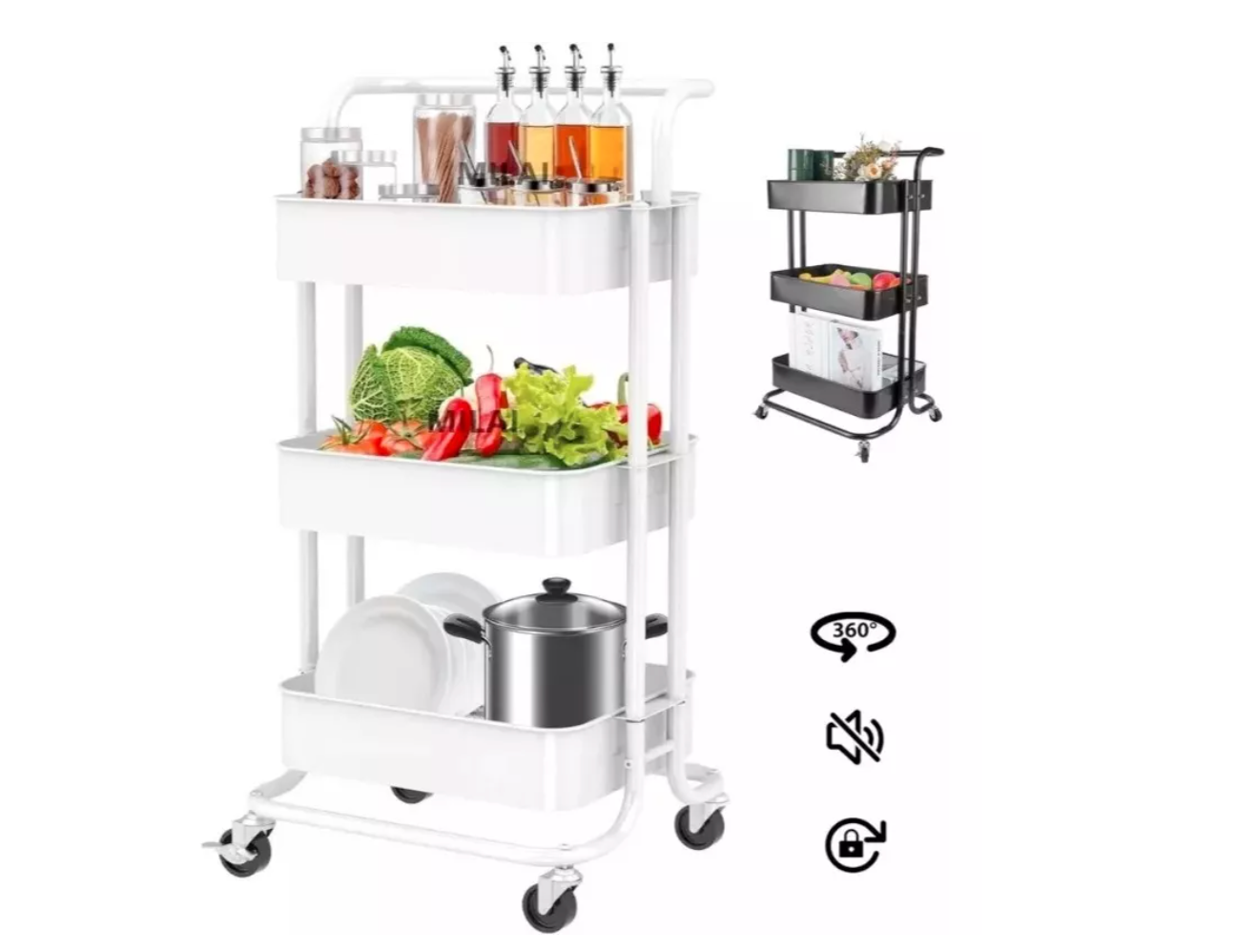 Carrito 3 Niveles  Multiuso