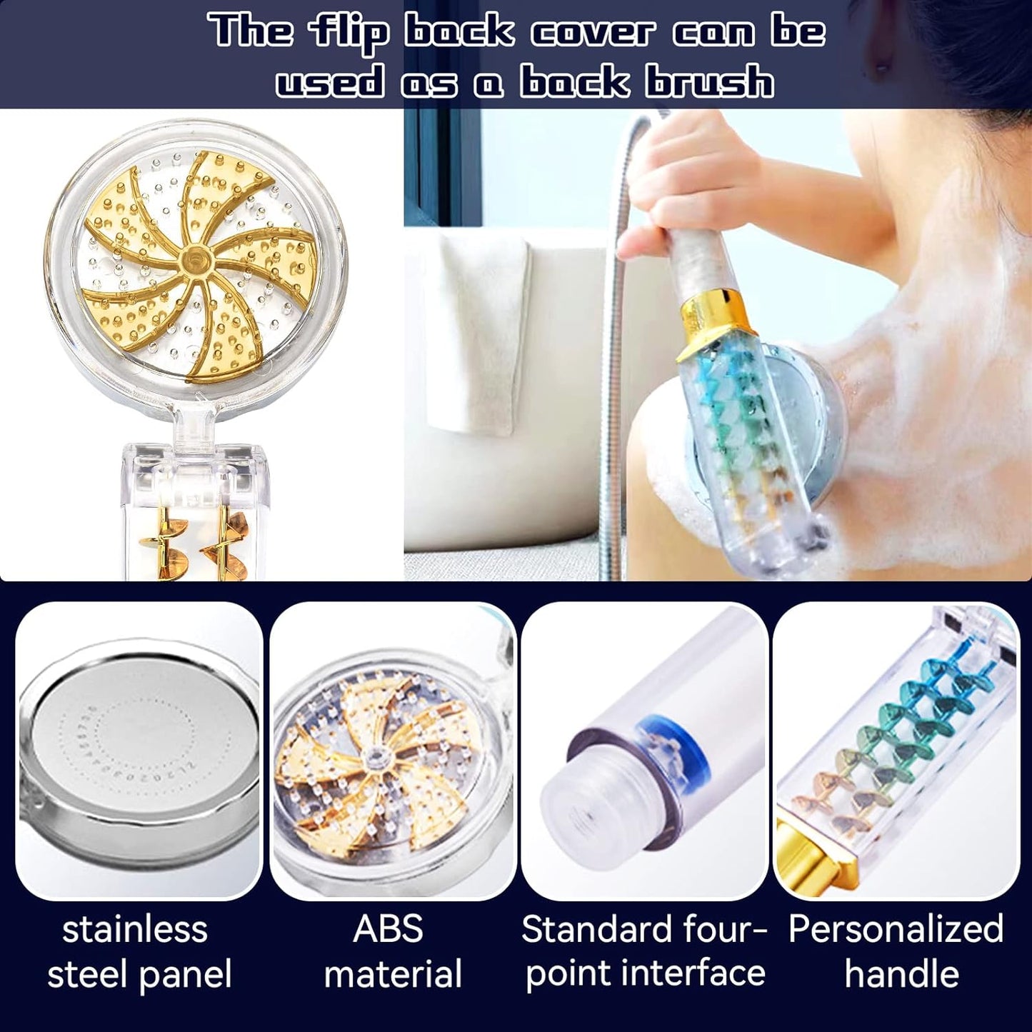 Mango De Ducha Tornado Giratorio