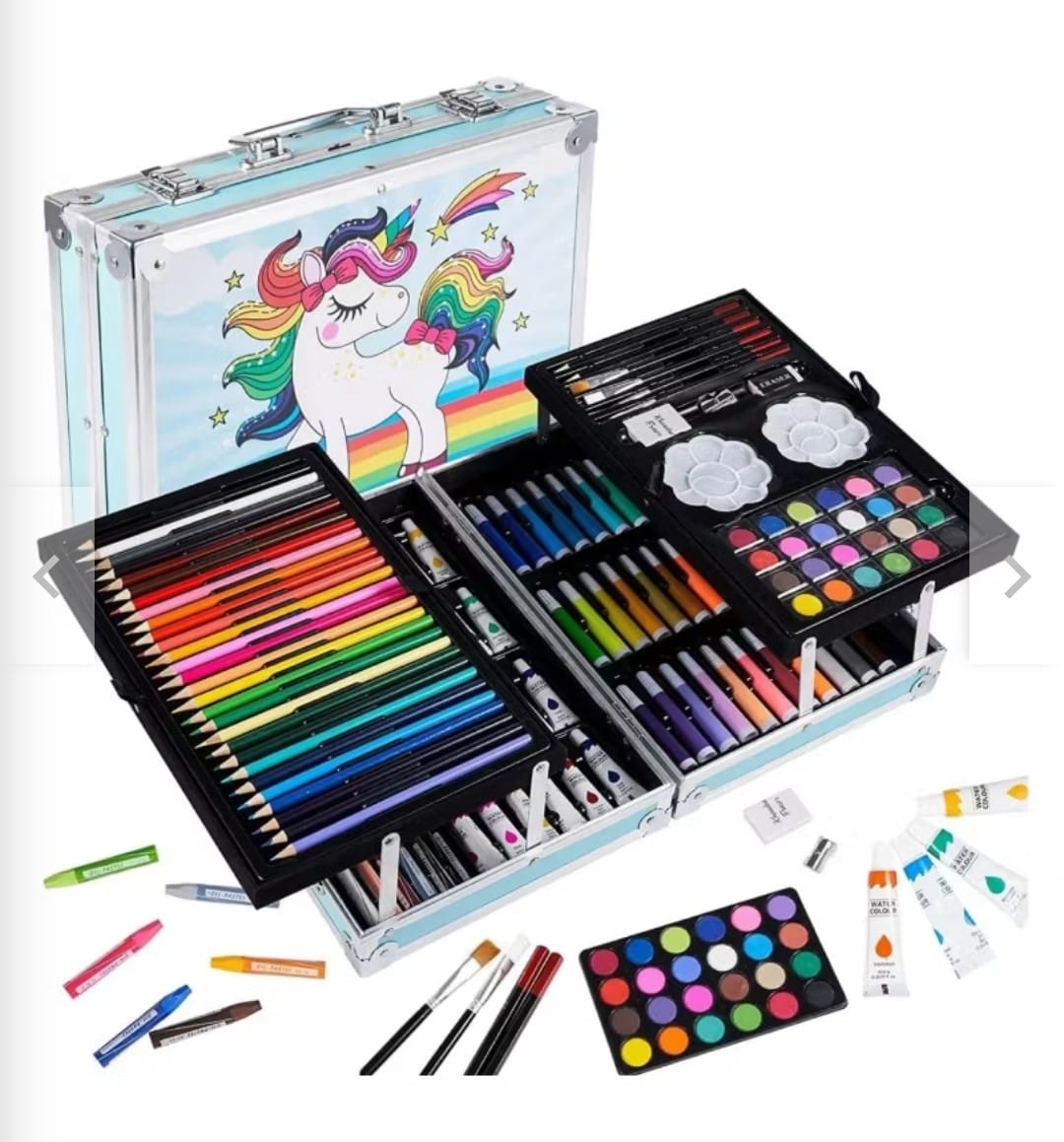 Kit Dibujo Niño 145 Piezas Pintura Arte