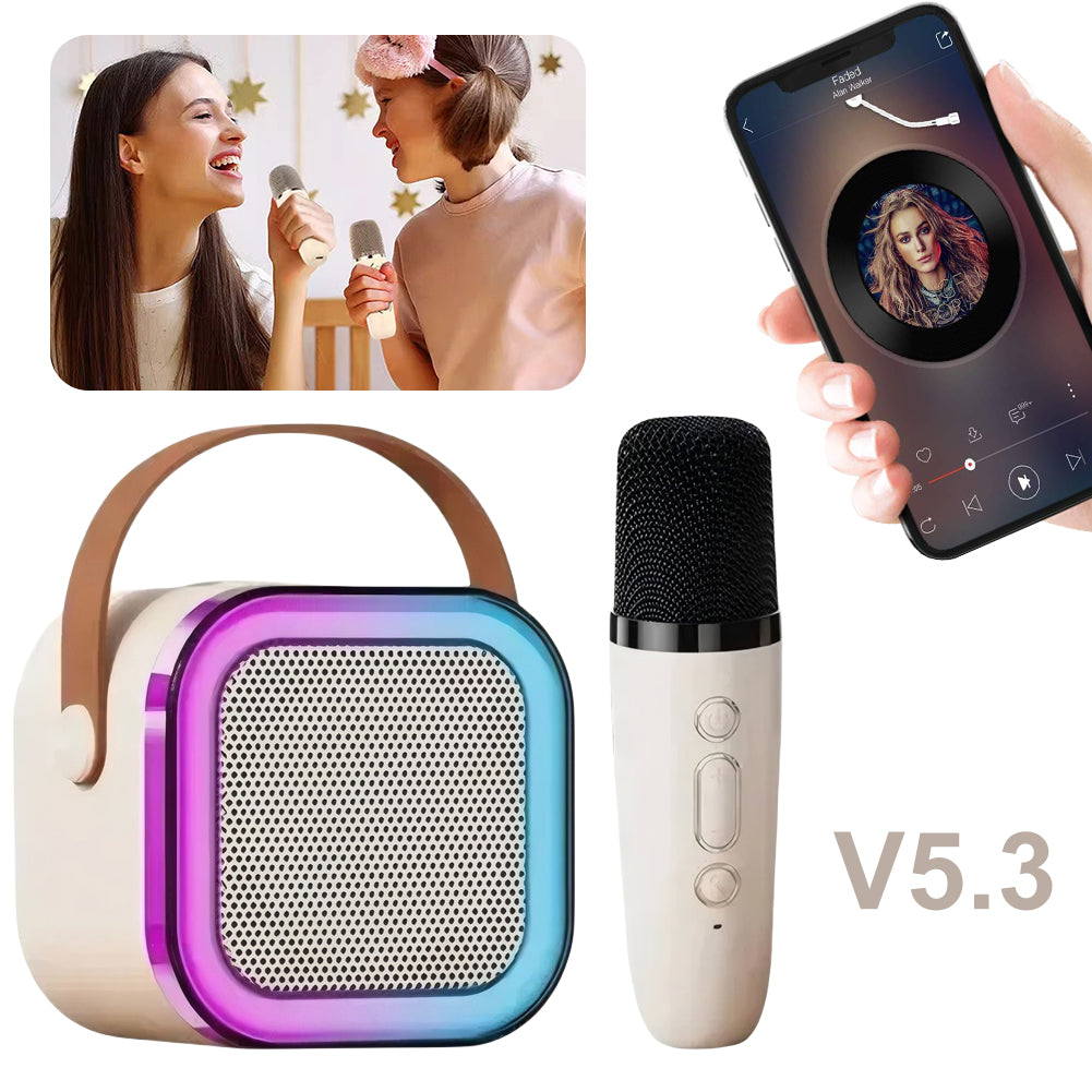 Parlante Karaoke Con Microfono Distorcio