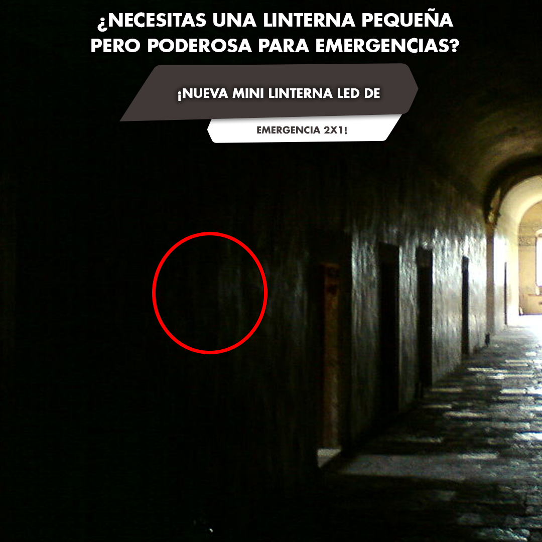 NUEVA MINI LINTERNA LED DE EMERGENCIA 2X1